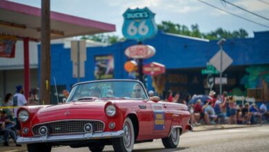 कैमरे के लेंस से Vintage cars set a Guinness record.