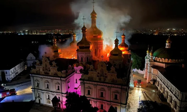 कैमरे के लेंस से Thousand-year-old religious site destroyed in Ukraine