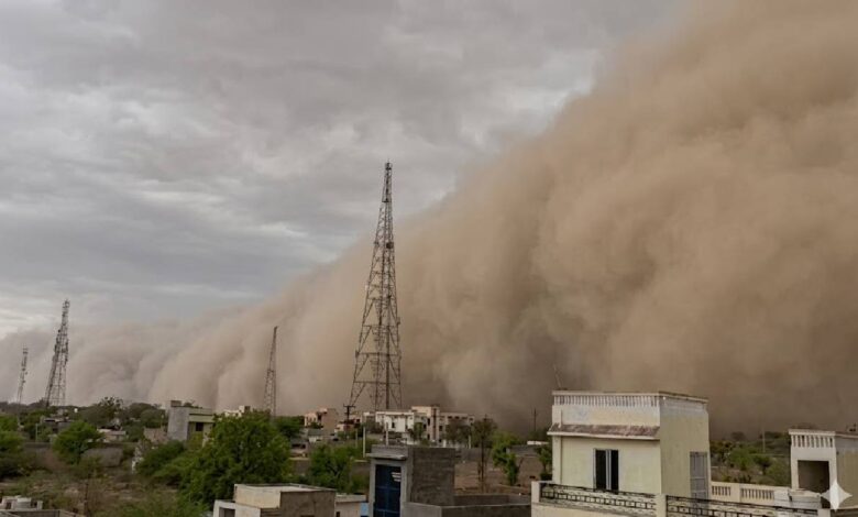चूरू मैं आया रेत का भयंकर तूफ़ान 1 कैमरे के लेंस से A fierce storm in Churu